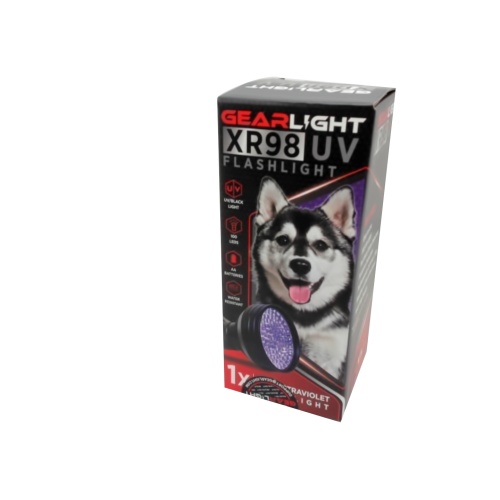 UV flashlight with 100 LEDs - great for CSI investigations