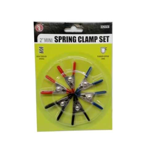 Spring Clamp Set 2 Mini 6pk.