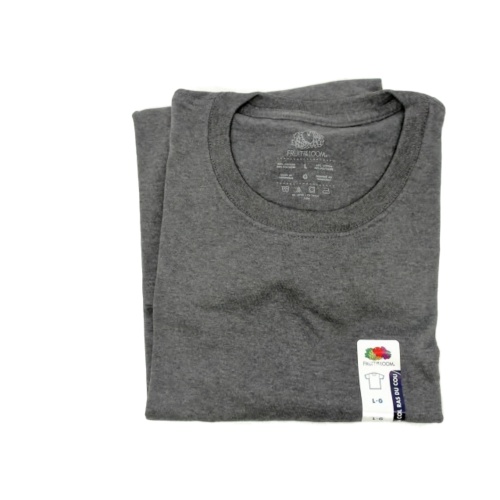 T-Shirt Men's Charcoal Heather Large Fruit Of The Loom (or 3/$19.99)