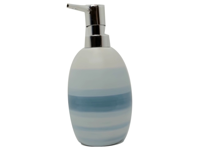 Lotion Pump Bottle Ceramic Blue Ombre