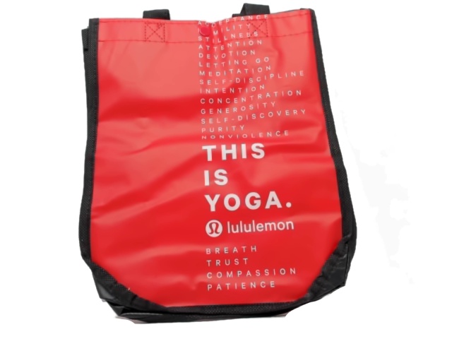 Reuseable Bag Red Small Lululemon this Is Yoga\