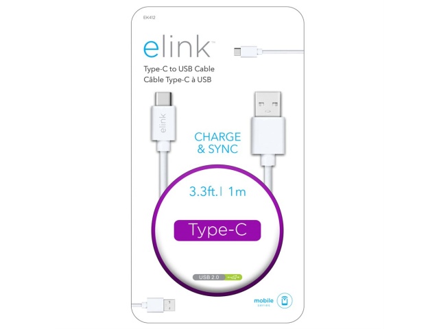Cable - USB Type-C 3.3ft White