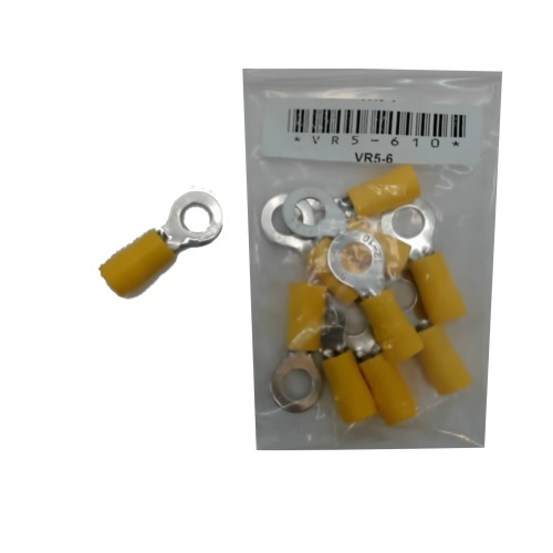 Terminal Insulated Ring Type Stud Size 1/4 inch - bag of 10