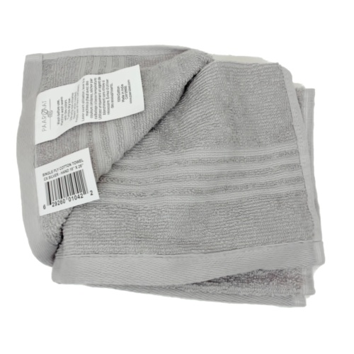 Cotton Hand Towel Silver 16x26