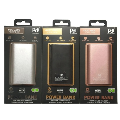 4400 mAH Portable Power Bank - Metallic Finish & Premium Quality