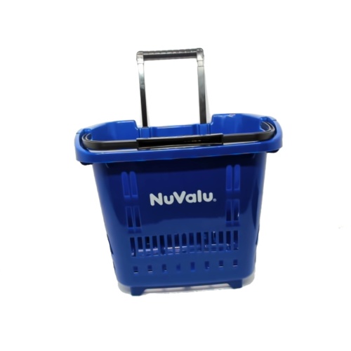 Shopping Basket w/Wheels Blue Nuvalu