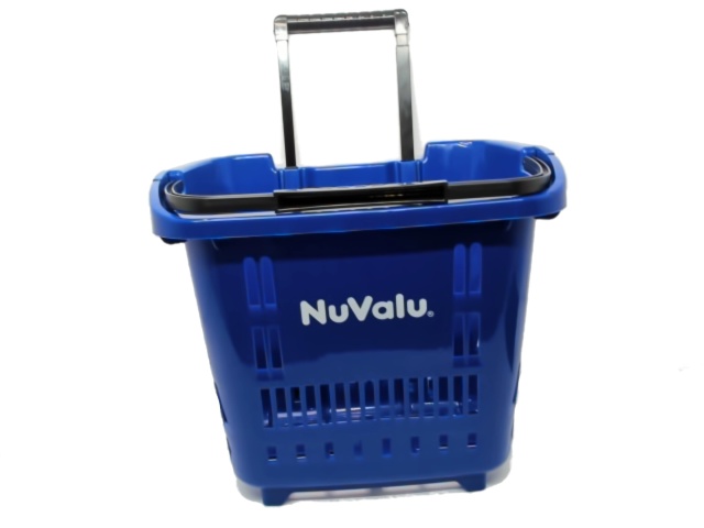 Shopping Basket w/Wheels Blue Nuvalu
