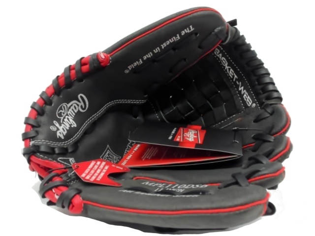 Baseball Glove 11 All Leather Shell Black Rawlings\
