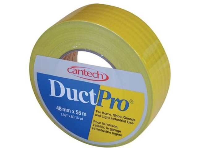 Duct Pro® Tape 9mil Yellow 48mm x 55m