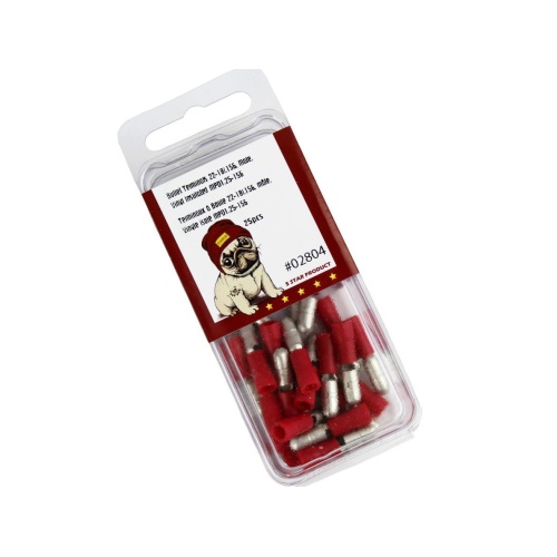Bullet Terminals 22-18AWG Male 25pk