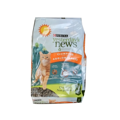 Clumping Paper Cat Litter Unscented 20lb. Purina Yesterday's News (endcap)