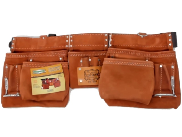 Tool Pouch Split Leather w/Belt 5 Pockets ProPouch