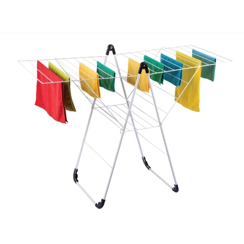 White metal clothes dryer