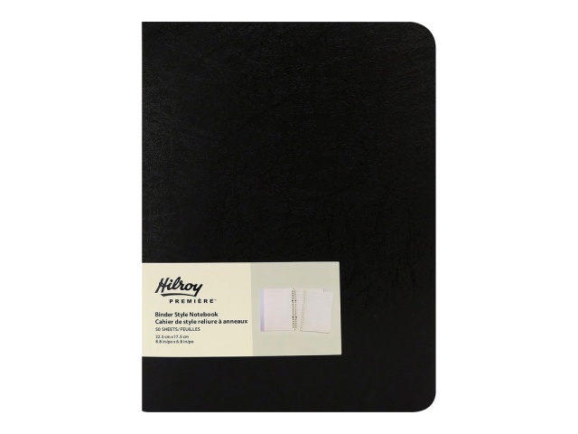 HILROY BINDER STYLE NOTEBOOK 100PGS 10.7x 7.6 inch