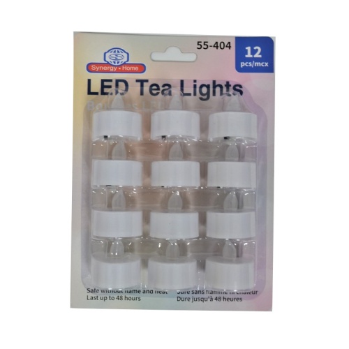 LED TEA LIGHTS 12PK WHITE