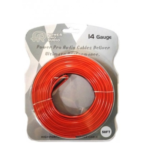 14GA 50FT Speaker Wire CCA - Black & Red