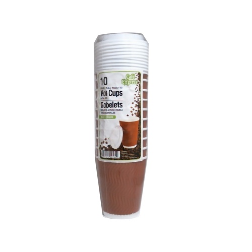 Hot cups with lids 8 oz 236ml double walled with lids café express