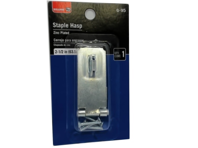 Staple Hasp 2.5 Zinc Plated Bulldog\