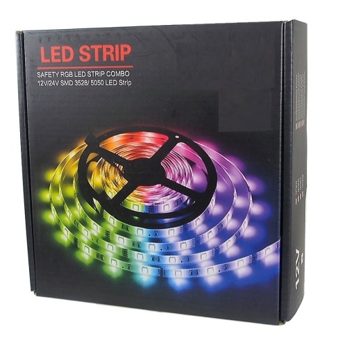 RGB Decorative LED strip - 2 x 5 meters 30 LED/meter self-adhesive 12v adaptor included