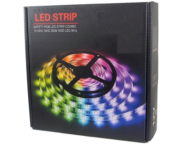 RGB Decorative LED strip - 2 x 5 meters 30 LED/meter self-adhesive 12v adaptor included