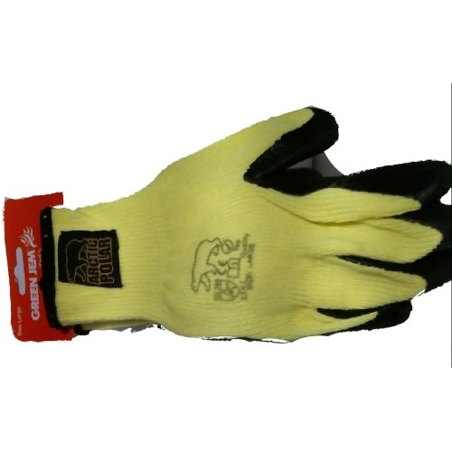 Gloves Latex/Acrylic Large High Vis. Yellow/Black Arctic Polar
