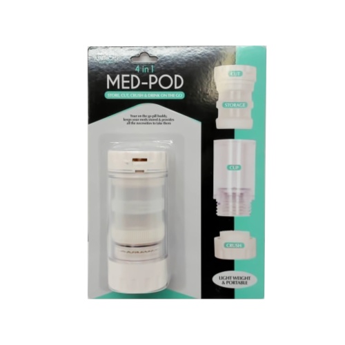 Med-pod 4 In 1 Store, Cut, Crush & Drink