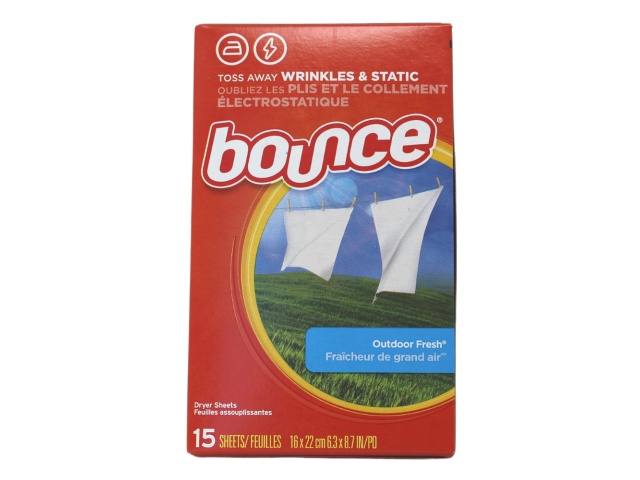 BOUNCE F/S 15CT SHEETS OUTDOOR FRESH/15