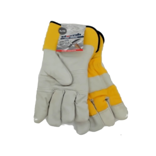 Work Gloves Cowgrain Leather Patch Palm Pile Lined Xl Sturrdi