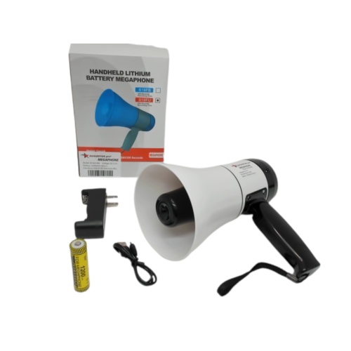 Megaphone Rechargeable w/ Bluetooth Black/White