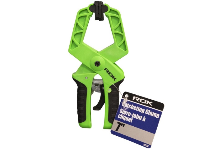 Ratcheting clamp 7 inch fiberglass reinforced nylon with quick release trigger