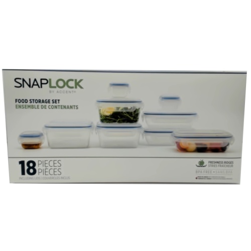Snaplock Food Storage Set 18pcs. (or B/u $0.99, $1.99, $2.99)