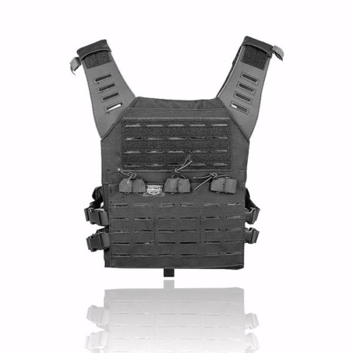 Valken Laser Cut MOLLE Plate Carrier w/ Integrated Mag Pouches - black