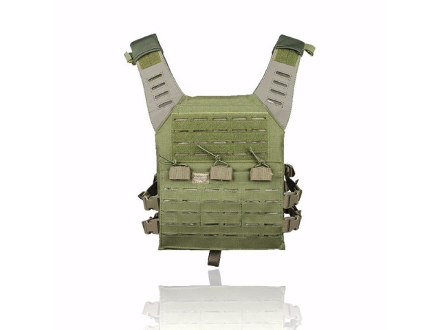 Valken Laser Cut MOLLE Plate Carrier w/ Integrated Mag Pouches - olive