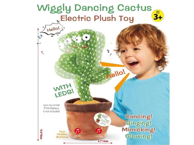 13 Wiggly Dancing Cactus, opp bag \