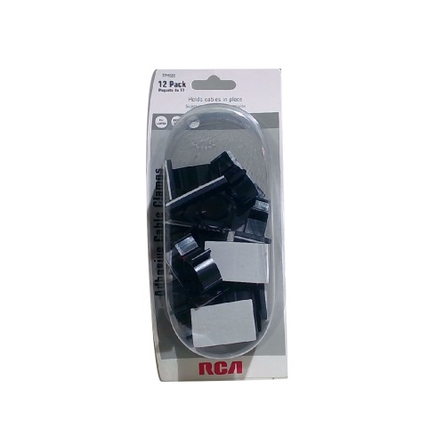 Cable clamps 12 pack self sticking RCA brand