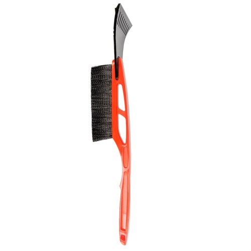 Snow Brush Plastic Handle with Ice Scraper 20.5 inch Red&Black