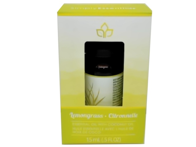 Essential Oil W/coconut Oil Lemongrass 15ml Simply Essentials
