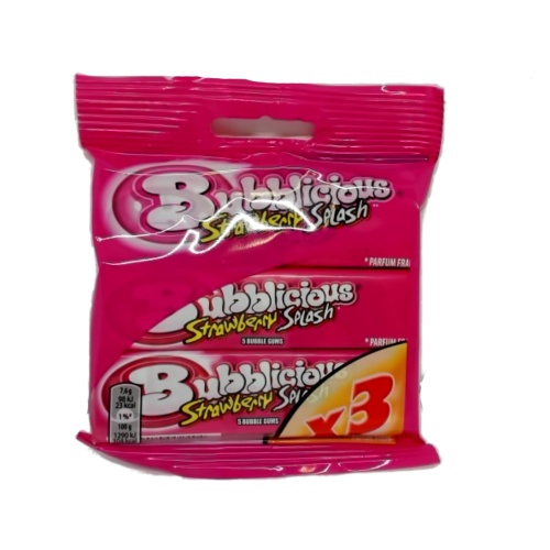Bubblicious Gum 3pk. Strawberry Splash (or B/u $0.99)