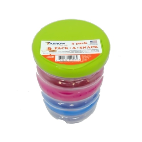 Pack A Snack 3pk. Food Container Arrow