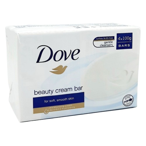 DOVE BAR SOAP 4CT X 100G WHITE ORIGINAL/12