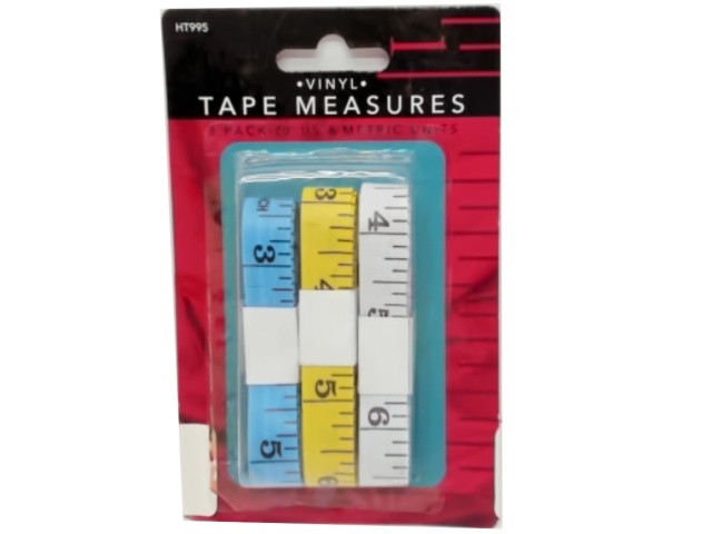 Vinyl Tape Measures 60 3pk.\
