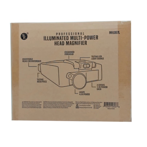 Head Magnifier Illuminated Multi-Power