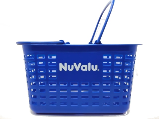Shopping Basket w/Carry Handles Blue Nuvalu
