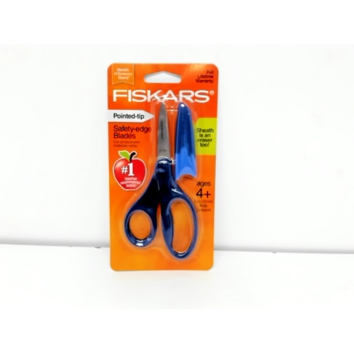 Kids Scissors 5 w/Eraser Sheath Blue Fiskars