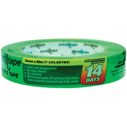 Painter's tape 1 inch 24mm x 50m green
