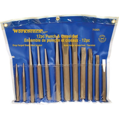 12 Pc Pro Punch And Chisel Set