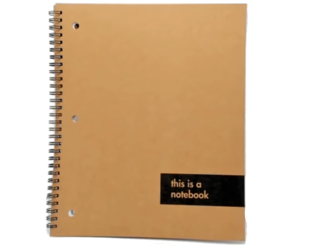 Notebook 10.5 inch x 8 inch 80 college ruled sheets Hilroy