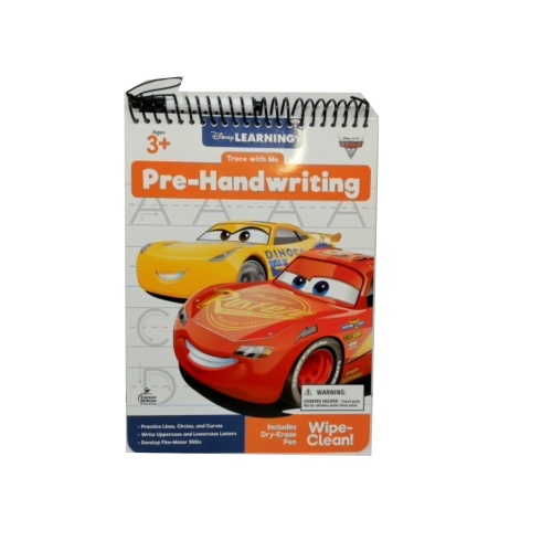 Trace With Me Pre-Handwriting Cars 3 Dry Erase w/Marker Disney
