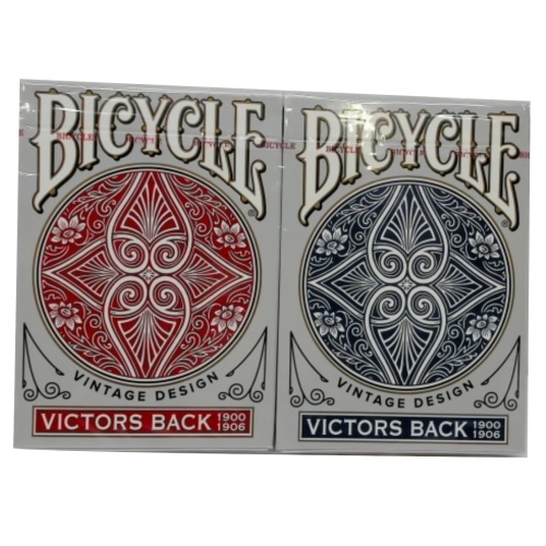 Playing Cards 2pk. Victors Back Vintage Design Bicycle