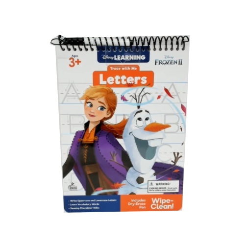 Trace With Me Letter Frozen 2 Dry Erase w/Marker Disney Learning